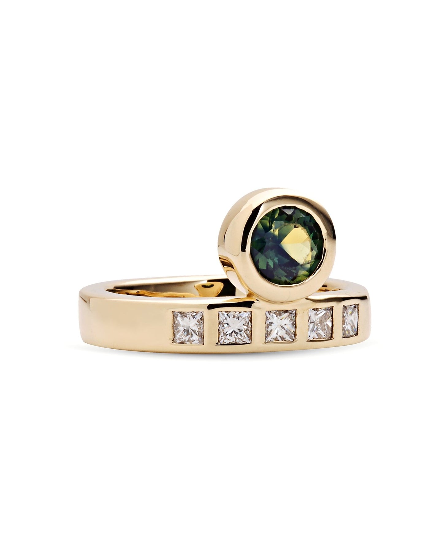 Ascend Ring | Parti Sapphire & Diamonds 10k Gold - ALTRA Jewellery - 