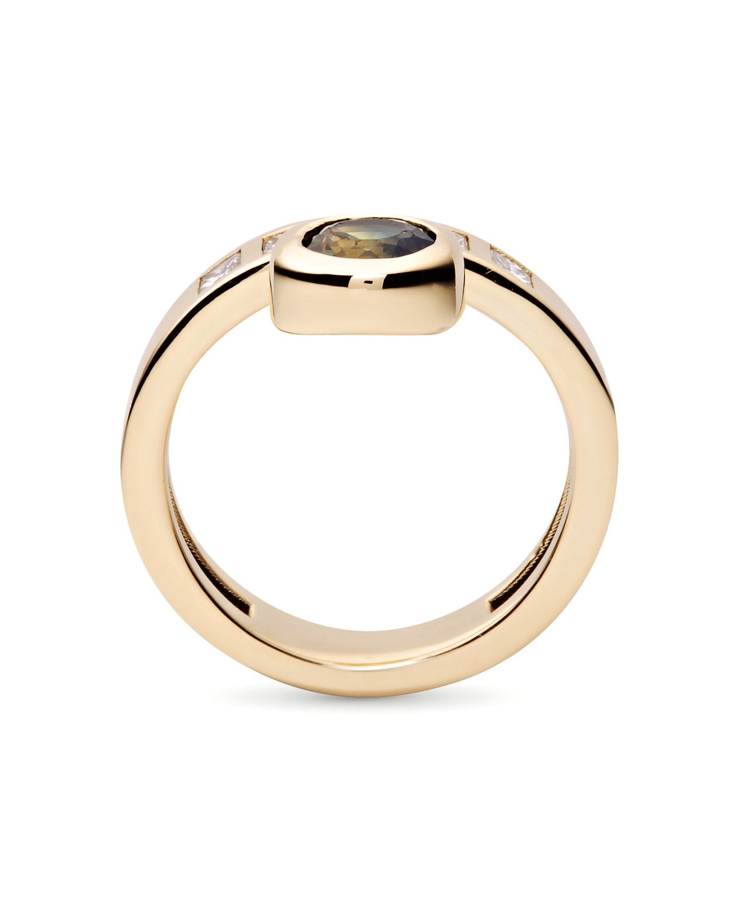 Ascend Ring | Parti Sapphire & Diamonds 10k Gold - ALTRA Jewellery - 