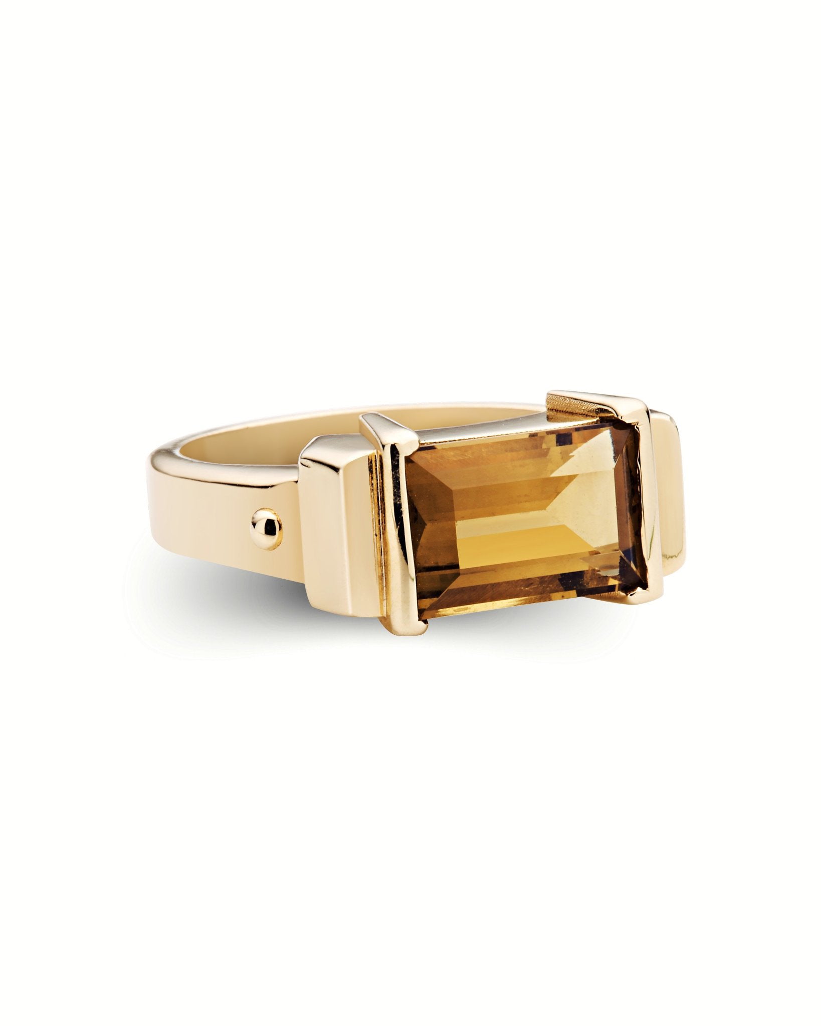 Aurion Ring | Citrine & Diamonds 10k Gold - ALTRA Jewellery - 