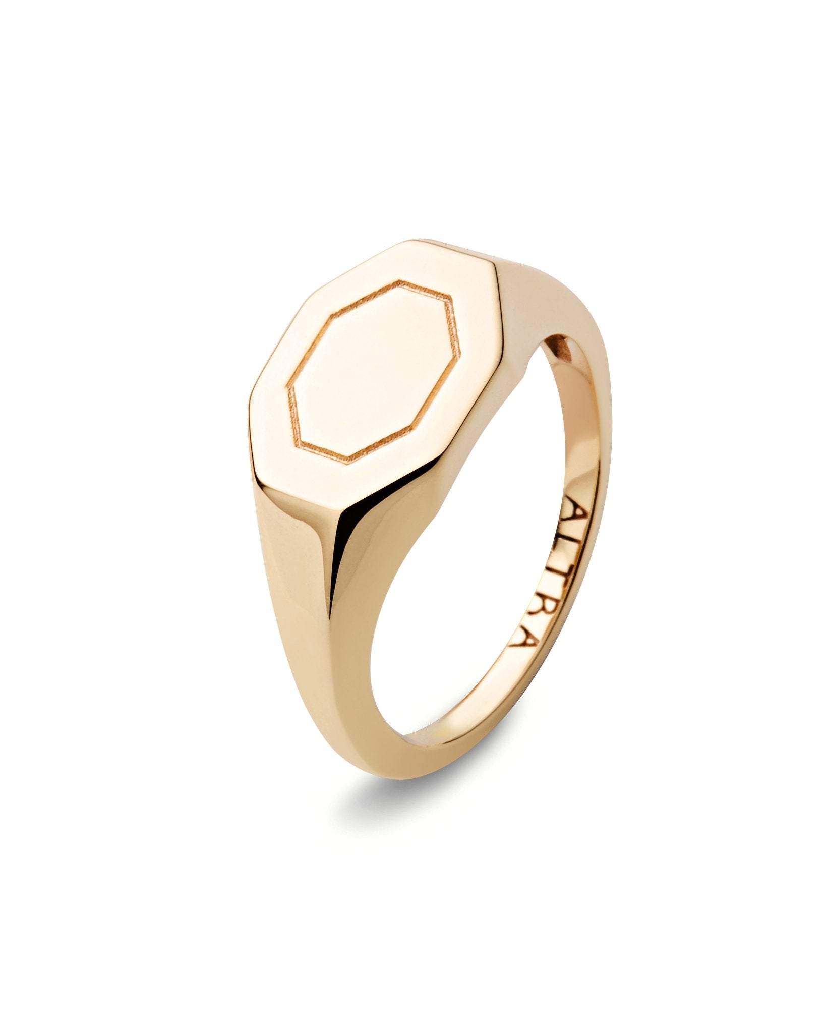 Deco Edge Ring | 10k Gold - ALTRA Jewellery - 