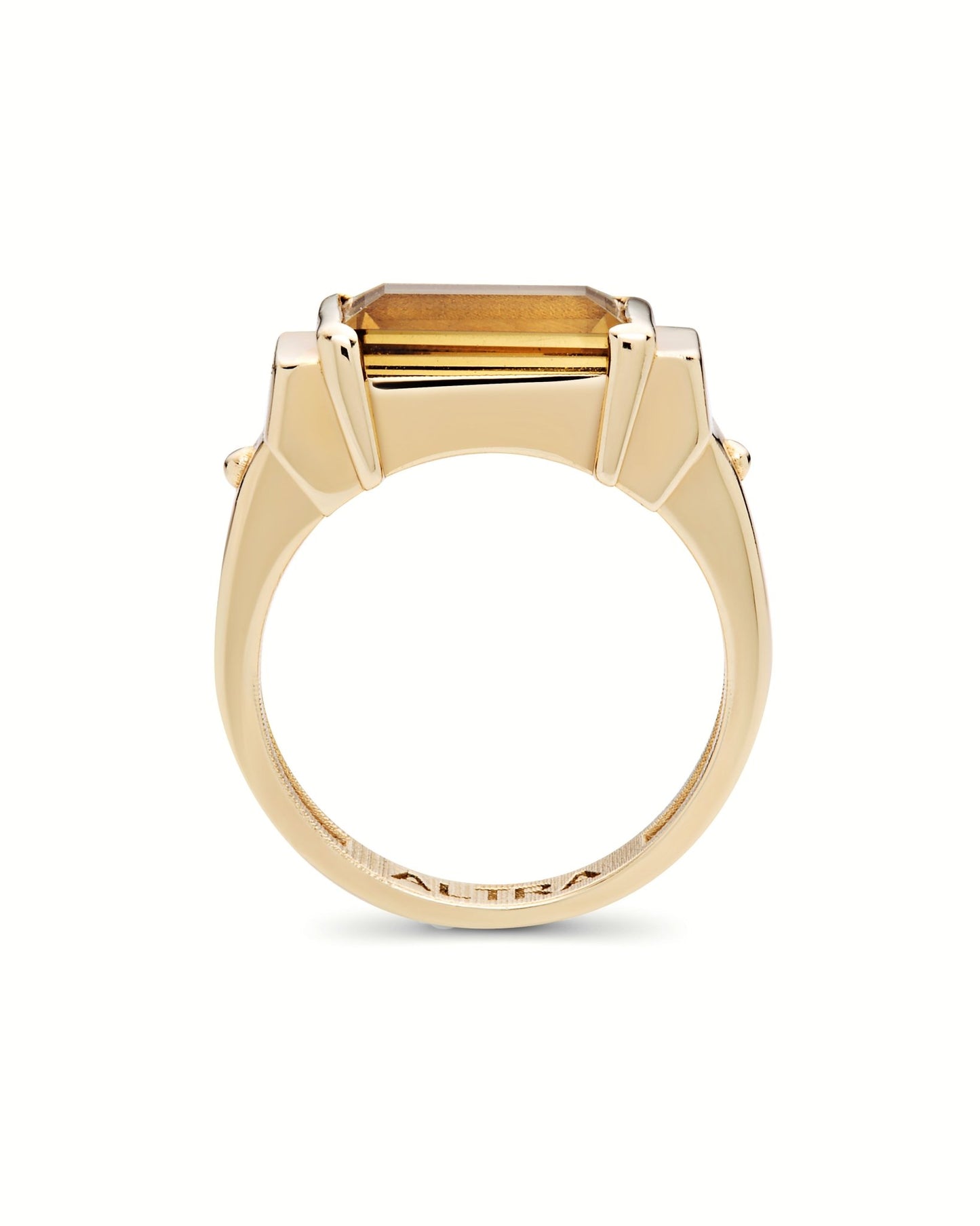 Prism Ring | Citrine & Diamonds 10k Gold - ALTRA Jewellery - 