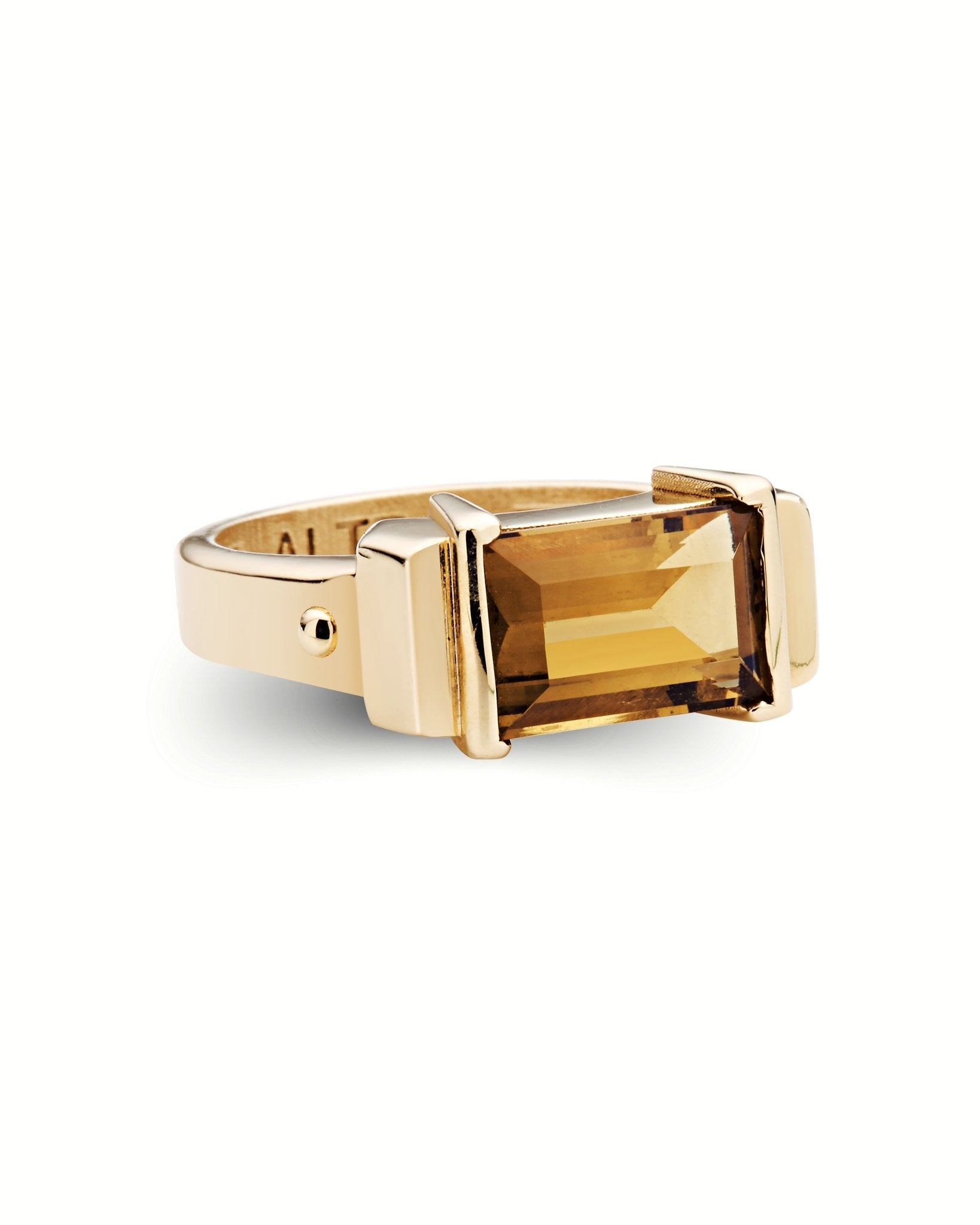 Prism Ring | Citrine & Diamonds 10k Gold - ALTRA Jewellery - 