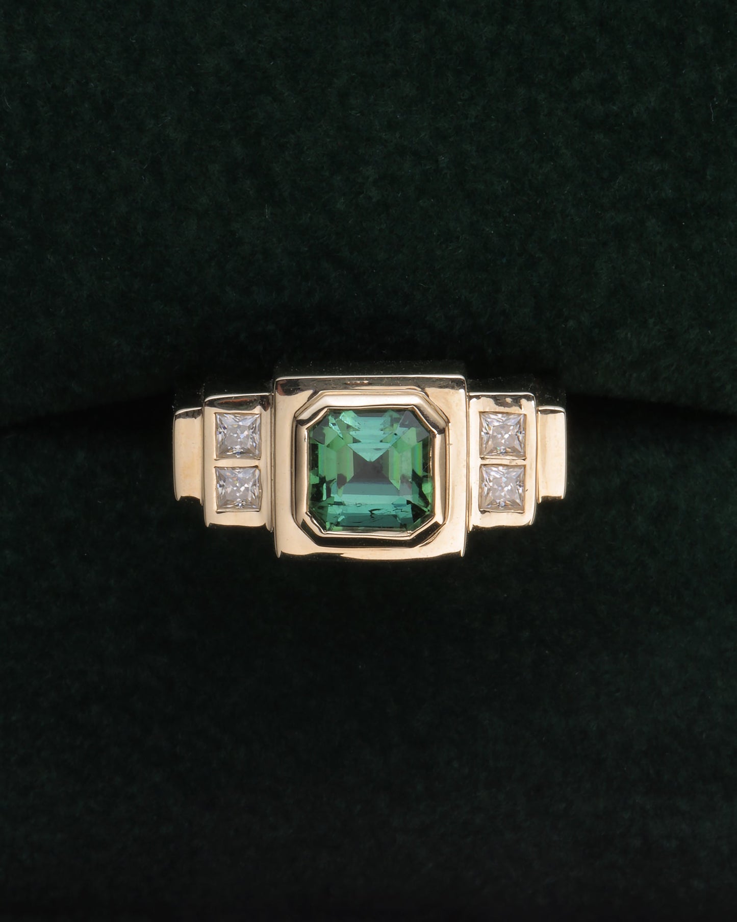 Temple Ring | Afghanistan Tourmaline 10k Gold - ALTRA Jewellery - 