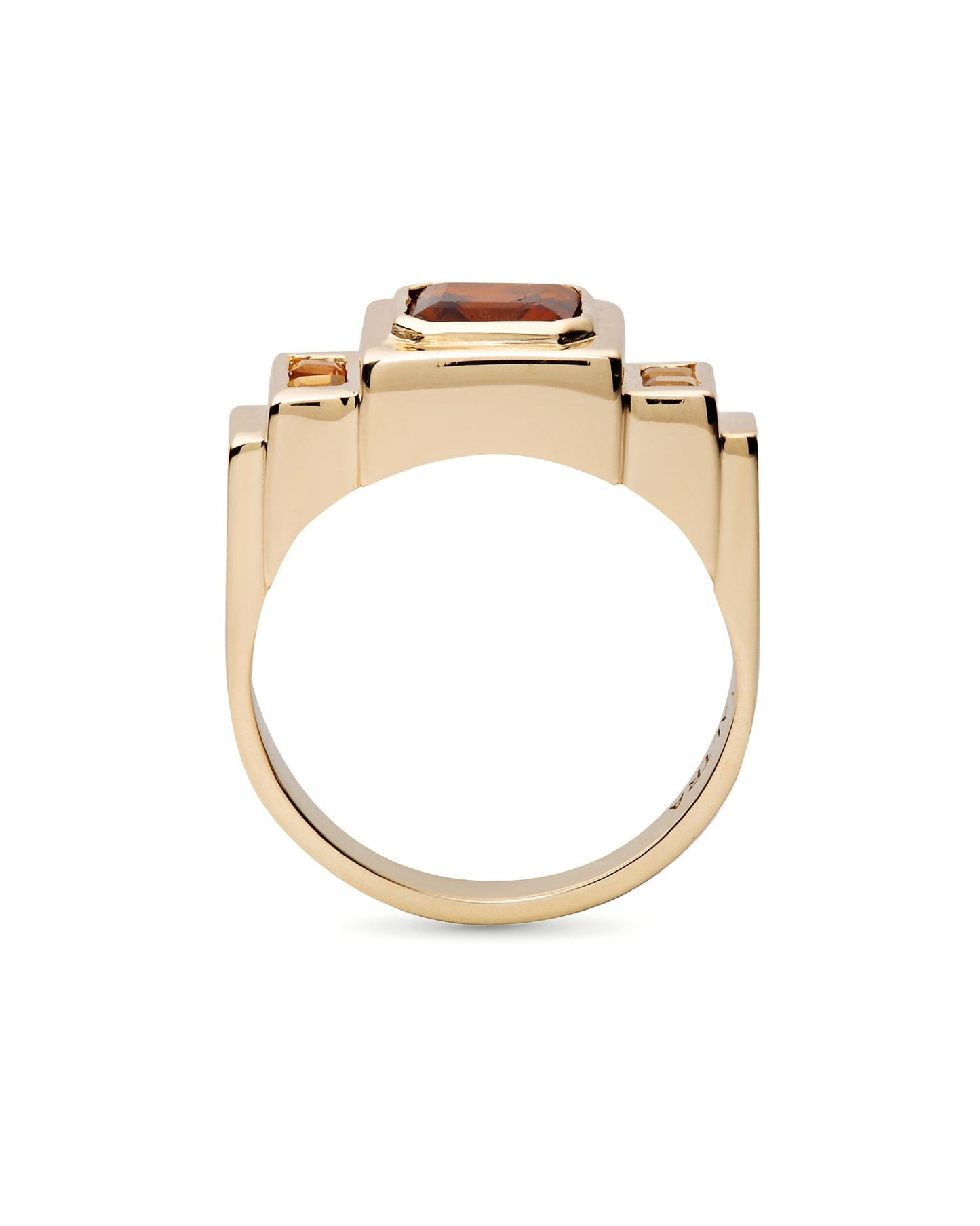 Temple Ring | Honey Tourmaline 10k Gold - ALTRA Jewellery - 